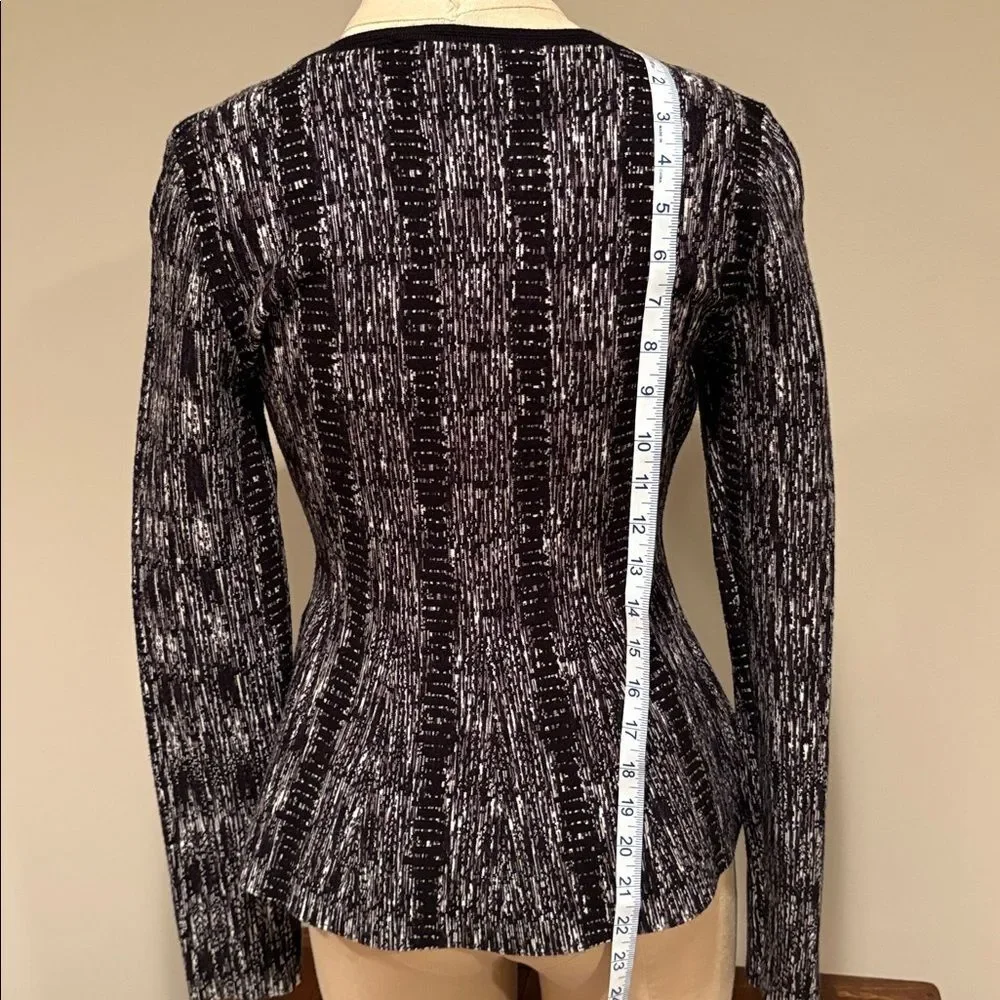 White House Black Market Peplum Long Sleeve Sweater Size S - Picture 6 of 12